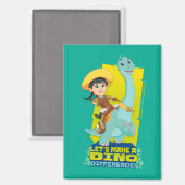 Min en klaver | Een dino verschil maken Magneet (Voorkant / Achterkant)