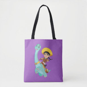 Min en klaver   Happy Cowgirl & Brontosaurus Ride Draagtas