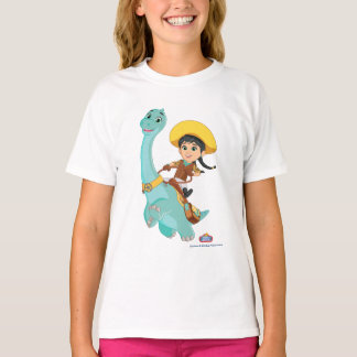 Min en klaver | Happy Cowgirl & Brontosaurus Ride T-shirt