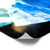 MIn Pin in blauw Poster (Hoek)