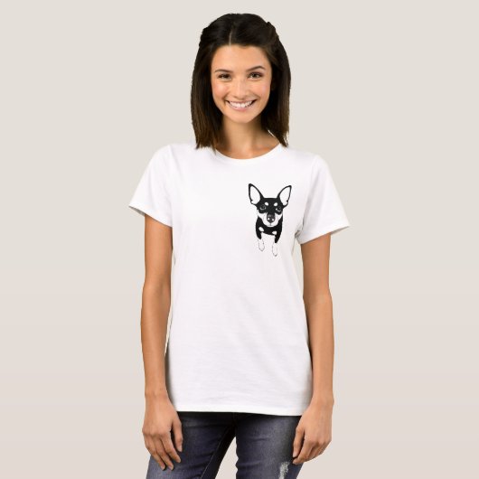 Min Pin (in mijn hart) Basic T-shirt nr. 3 (Voorkant volledig)