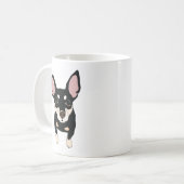 Min Pin Lover Classic Coffee Mok (Oggie) (Voorkant links)