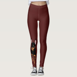 Min Pin Miniatuur Pinscher Leggings