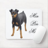 Min Pin Mousepad Muismat (Met muis)