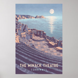 Minack Theatre Cornwall Reisposter Poster