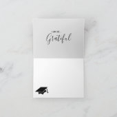 Minamalistisch aangepast Afstuderen Hartelijk dank Bedankkaart (Binnen)