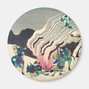 Minamoto no Muneyuki Ason door Katsushika Hokusai Magneet