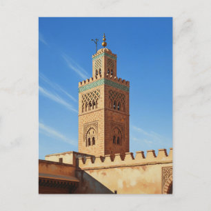 Minaret in Fez Marokko Reizen Briefkaart