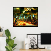 Minarets of Fallen Wizards Poster (Thuiskantoor)