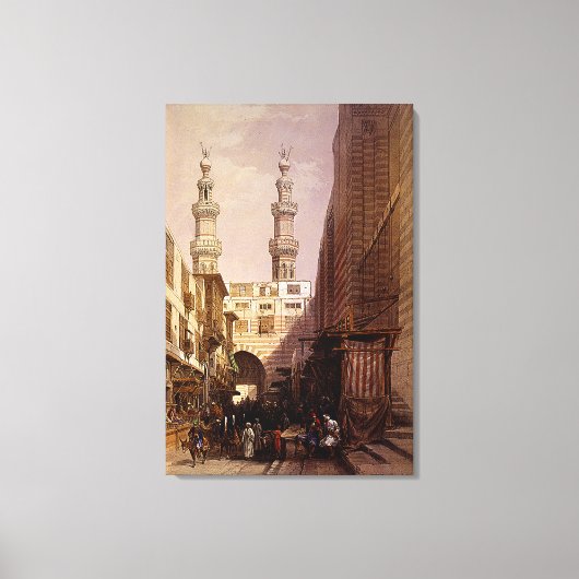 Minaretten & Ingang van Metwaleys Roberts/Haghe Ar Canvas Afdruk (Voorkant)