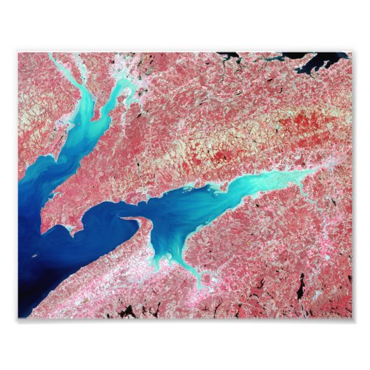 Minas Basin en Chignecto Bay, Nova Scotia, Canada Foto Afdruk (Voorkant)