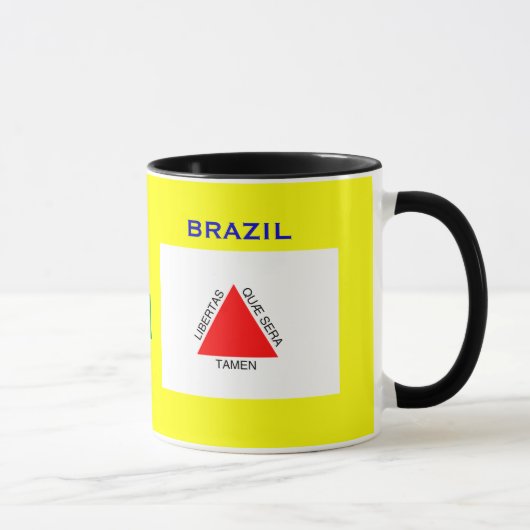 Minas Gerais, Brésil Drapeau & Crest Mug (Droite)
