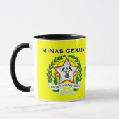 Minas Gerais, Brésil Drapeau & Crest Mug (Gauche)