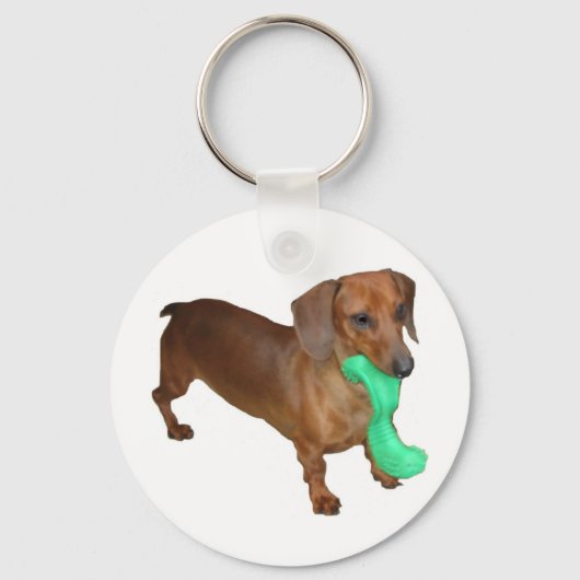 Minature Dachshund Sleutelhanger (Voorkant)