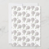 Minature Golf Balls Birthday Party Kaart (Achterkant)