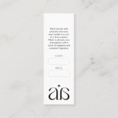 Mince bougie produit pot prix hang étiquette carte (Dos)