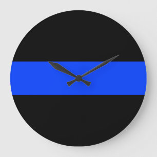 Mince Ligne Bleue Horloge De L'Application De La L