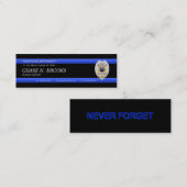 Mince Ligne bleue Police Agent Carte de visite per (Devant / Derrière)