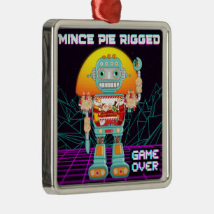Mince Pie Rigged - Game Over Metalen Ornament