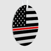 Mince Red Line Drapeau : Mémorial du héros des pom (devant)