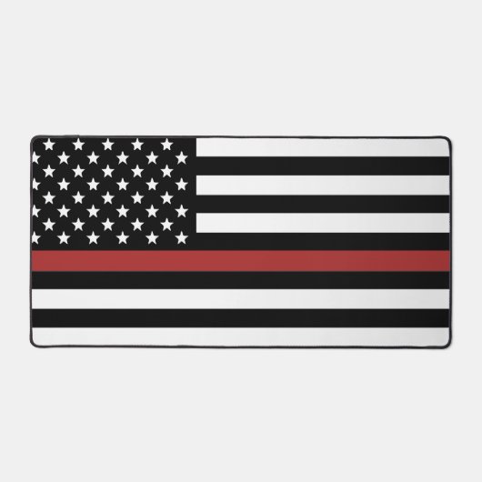 Mince Red Line Drapeau Pompier Secourt d'incendie  (Recto)