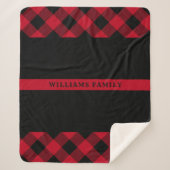 Mince Red Line Pompier Buffalo Plaid Monogramme (Devant)