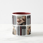 Mince Red Line Pompier Photo Café Mug (Centre)