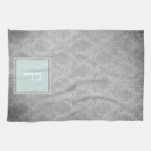 Mince Vintage Damask Monogram Serviette (Horizontal)