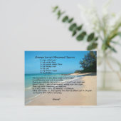 Mincemat Squares Recipe Briefkaart (Staand voorkant)