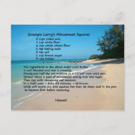 Mincemat Squares Recipe Briefkaart