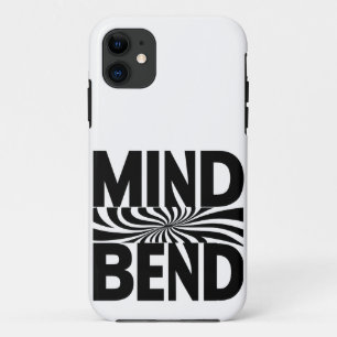 Mind Bend Optische Illusie Vet Zwart-Wit iPhone 11 Hoesje