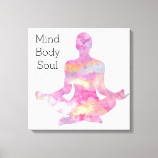 Mind Body Soul Canvas Afdruk
