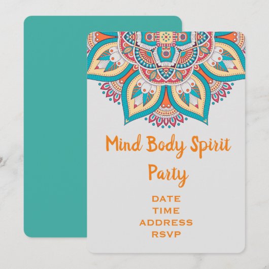 Mind Body Spirit New age Kaart (Voorkant / Achterkant)