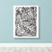 Mind Cascade Canvas Afdruk (Insitu (Houten vloer))