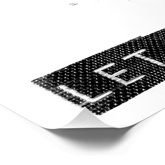 Mind Control Cyberpunk Robot Black Print Poster Perfect Poster (Hoek)