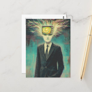 Mind Control elektrificerend haar Briefkaart