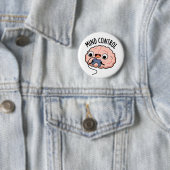 Mind control Funny Brain Pun Ronde Button 5,7 Cm (In situ)