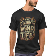 Mind Controls Life Motivatie  Gold Quote
