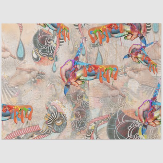 Mind Doodling-herhaling Tissuepapier (Voorkant)