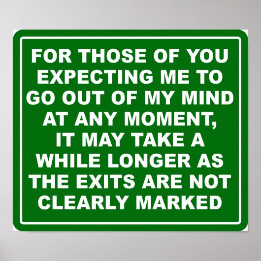 Mind Exits Poster (Voorkant)