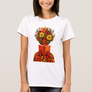 Mind Grow Soul Bloemlezing Afro Vrouw SVG PNG T-shirt