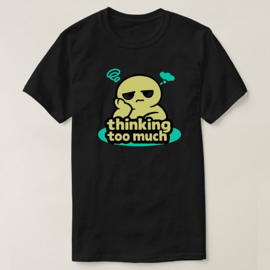 Mind in Circles – Cute Overthinking Humor T-shirt (Design voorkant)