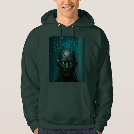 - "Mind of the Machine: Intelligence Unleashed" Hoodie (Voorkant)