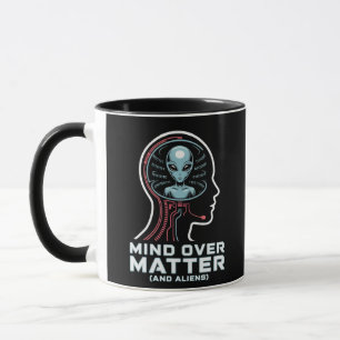 Mind over Matter Alien Head Binary Circuit Art Mok