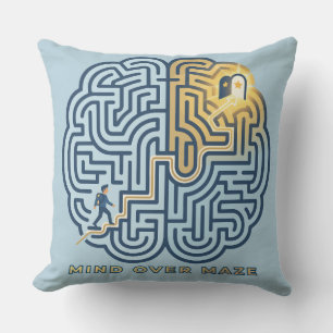 Mind Over Maze – Inspirerende Hersenendoolhof Buitenkussen