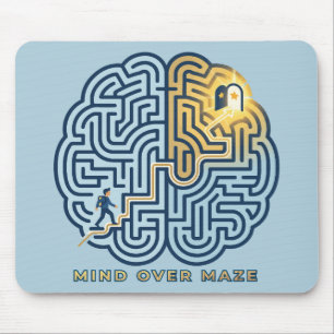 Mind Over Maze – Inspirerende Hersenendoolhof Muismat