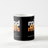 Mind Over Miles Moderne Zwarte Afstand Runner Magische Mok (Center)
