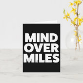 Mind Over Miles - Motivatie, grappig hardlopen Kaart (Gele Bloem)