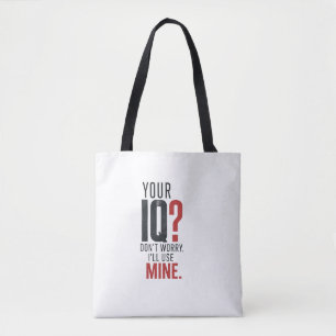 Mind Over Noise – Slimme IQ Sarcastische Typografi Draagtas
