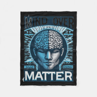 Mind over Sticker 19 Fleece Deken